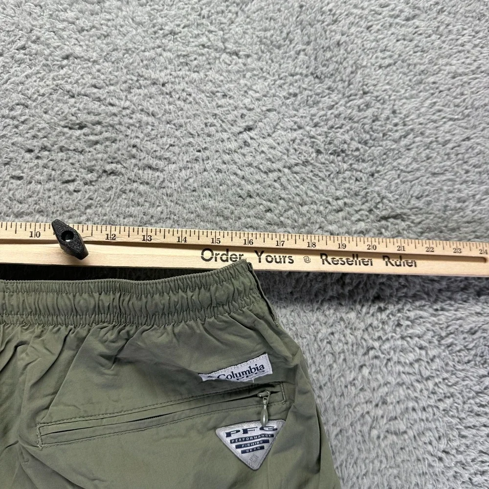 Columbia Omni-Shade Pant Men's XL Green Nylon Windbreaker‎ Straight Leg Gorpcore